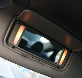汽车遮阳板化妆镜保护膜